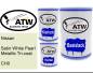 Preview: Nissan, Satin White Pearl Metallic Tricoat, CH0: 500ml Lackdose + 500ml Klarlack + 250ml Härter - Set, von ATW Autoteile West.
